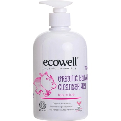 Ecowell Органичен бебешки почистващ гел Ecowell - 500 ml