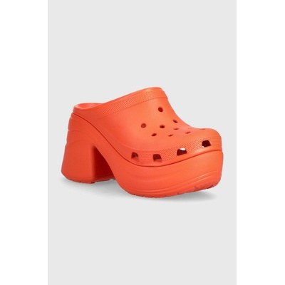 Crocs Чехли Crocs Siren Clog в оранжево с дебел ток 208547 (208547.84J)