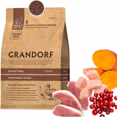 Grandorf Duck & Turkey Adult Medium Maxi 1 kg