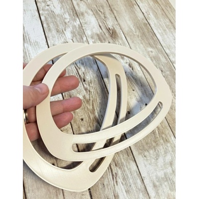 Kreatinka Plastová ucha 17x12,8cm - pár Barva: Přírodní