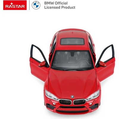 Kovové autíčko BMW X6M RASTAR červené 1:24