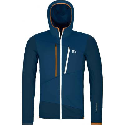 ORTOVOX Fleece Grid Hoody mikina, deep ocean