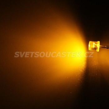 Hebei LED 5mm žlutá 770mcd 100° čirá 599MY8C