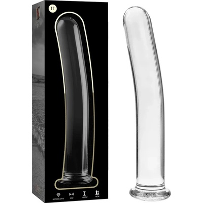 Ibiza Nebula Model 17 Dildo Borosilicate Glass 18.5 x 3 cm Clear