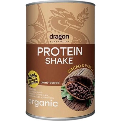 Dragon Superfoods Organic Protein Shake - Different Flavors | Flavored with Erythritol [450~500 грама] Ванилия и Какао