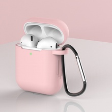 Enem Jednobarevný obal na Airpods 1/2 - s karabinou APP1OAIR043