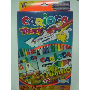 Кариока Carioca Комплект за оцветяване carioca trendy 25 части