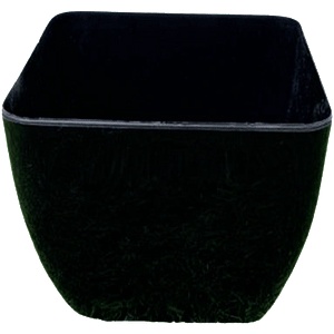 Prosperplast Кашпа alcea черна, квадрат 14 х 14 см. височина 12 см. pat5167