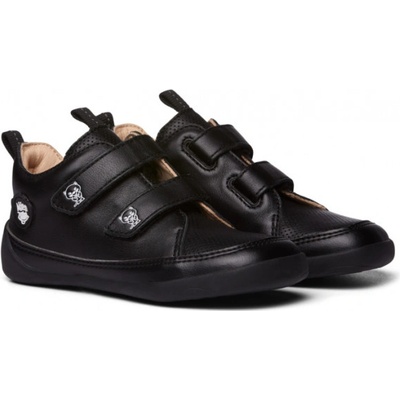 Dětské barefoot boty Affenzahn Leather sneaker Black Panther Triple Black