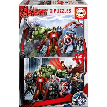Educa - Puzzle 2x100 Avengers - 100 piese