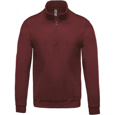 Kariban K478 mikina s 1/4 zipsom 20.K478 wine