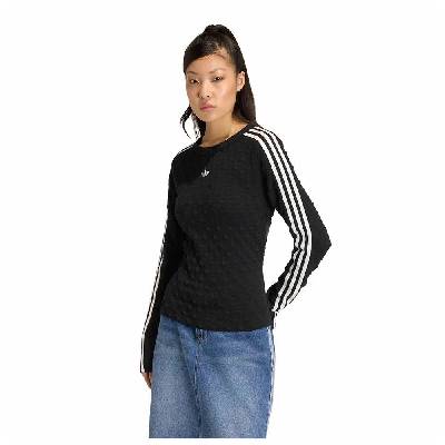 Блуза Adidas Originals Slim Solid Spike Knit sweatshirt - Black (Black)