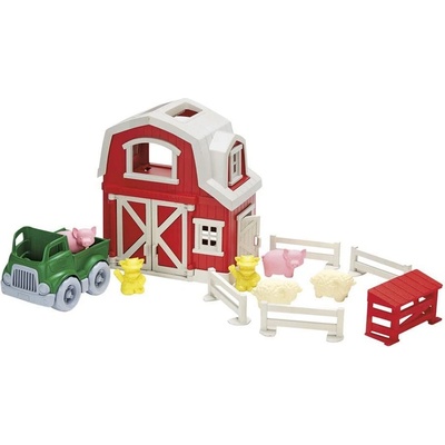 Green Toys Игрален комплект Green Toys - Ферма-къщичка , 12 части (PFRM-1158)