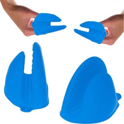 KIK KX5215 Silikonová chňapka 2 ks - modrá – Zboží Dáma