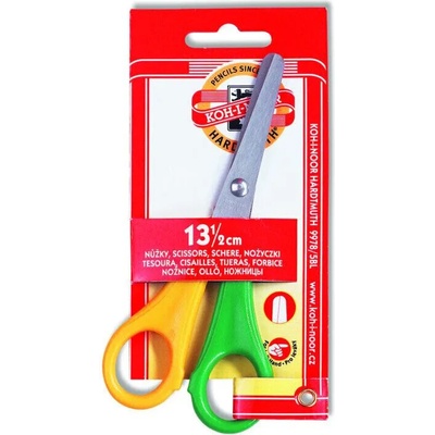 KOH-I-NOOR Left Handed Scissors Универсални ножици 13, 5 cm Жълт-Зелен (9978001005BL)