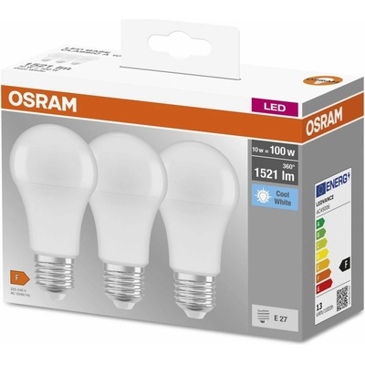 Osram Sada LED žiaroviek klasik, 13 W, 1521 lm, neutrálna biela, E27, 3 ks