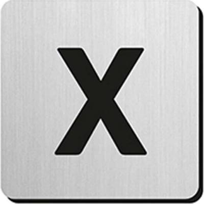 JNF - Piktogram písmeno "X" IN.34.300 - 75 mm - nalepovací | Dveře a dveřní příslušenství Dveřní kování, dveřní příslušenství MP kování Číslice a piktogramy Piktogramy