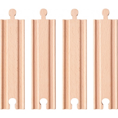 WOODY Rovné koleje střední, 4 ks