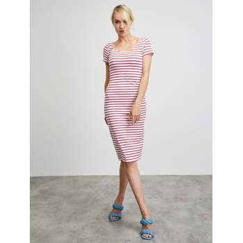 ZOOT. lab Червено-бяла раирана основна рокля ZOOT. lab Junne ZOOT. lab | Byal | ЖЕНИ | XS