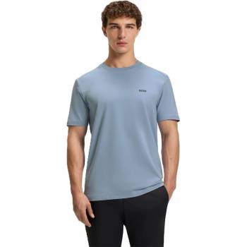 Boss Мъжка блуза с яка Boss Tee Tape 10262779 01 Polo Shirt Mens - Open Blue