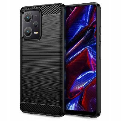 Удароустойчив кейс за Xiaomi Redmi Note 12 5G / Poco X5 5G от Tech-Protect TPUCarbon - черен (9490713932889)