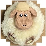 2Kids Toys Дървен магнит голям помпон Овце (2D98079)