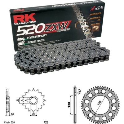 RK Racing Chain Řetězová sada Cagiva 600 Canyon 96-99