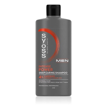 Syoss Шампоан за мъже Syoss Men Power, За нормална коса, Формула с кофеин, 440 мл (277395)