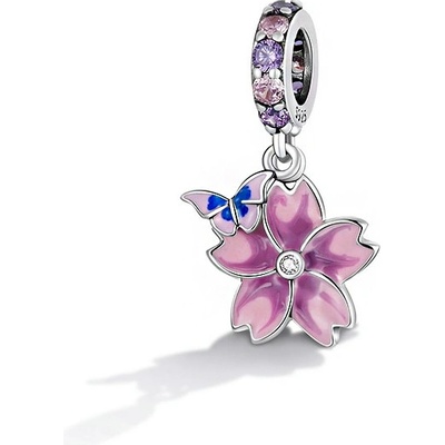 P&J Jewellery Stříbrný visací přívěsek Jarní květ SB102