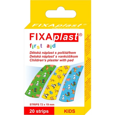 FIXAplast NATURE HEAT dětská náplast s polštářkem 20 ks