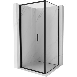 Mexen Exo-F сгъваем душ 75 x 75 cm, прозрачен, черен - 816-075-075-70-00 (816-075-075-70-00)