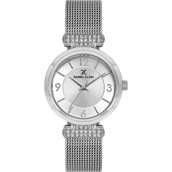 Daniel Klein DK. 1.13966-1 Дамски часовник, сребрист | Premium серия | Сив циферблат, Стоманена верижка
