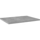 PETROMILA Přídavné police 4 ks betonově šedé 40 x 30 x 1,5 cm dřevotříska