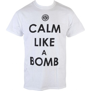 ROCK OFF мъжка тениска Rage Against The Machine - Calm like a bomb - White - ROCK OFF - PE13444TSWP