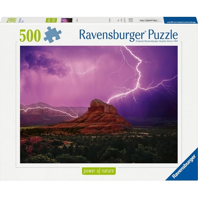 Ravensburger Пъзел Ravensburger от 500 части - Розова гръмотевична буря (12000779)