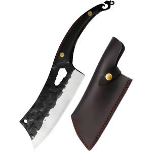 HARAHU Кухненски Сатър hi-25837 - Кафяво / Черно / С калъф kp25837