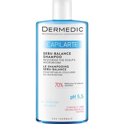 Dermedic Capilarte šampon pro mastné vlasy obnovující mikrobiom pokožky 300 ml