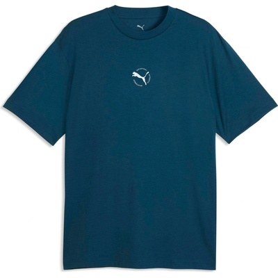 Puma Sport Relaxet Graphics Tee tmavo modrá biela