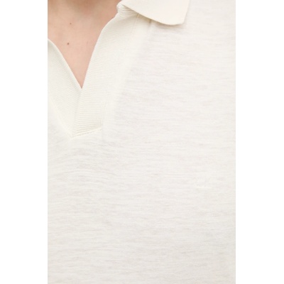 Calvin Klein Тениска с яка с лен Calvin Klein (K10K114136)