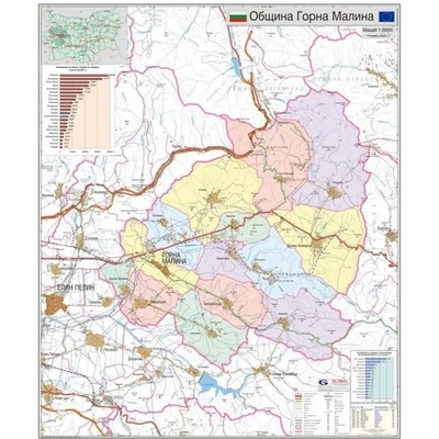 Mapmedia Карта на община Горна Малина