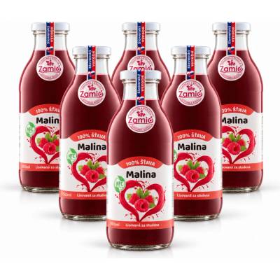 Zamio Malina šťava 6 x 500 ml