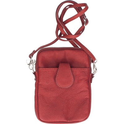 FashionM.cz Cork and Leather Butique Prague crossbody kabelka Claude Red