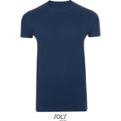 Sol's Imperial Fit pánske tričko Slim Fit modré f.n.