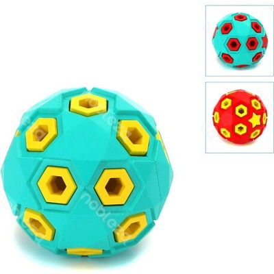 Nobleza gumový míč star 8 cm tyrkysová