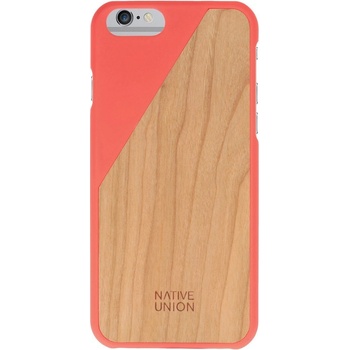 Púzdro NATIVE UNION iPhone 6 Clic Wooden Coral Red