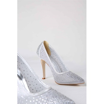 Moda Trend Дамски елегантни обувки - Сребристи #316808 (316808_Сив)