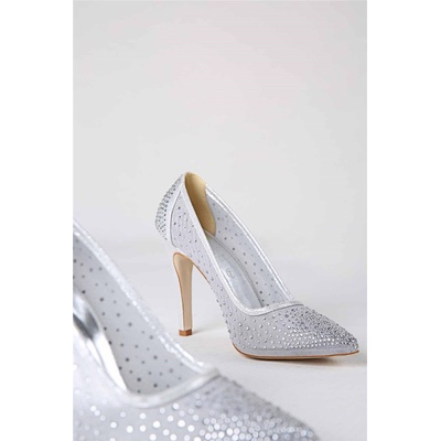 Moda Trend Дамски елегантни обувки - Сребристи #316808 (316808_Сив)