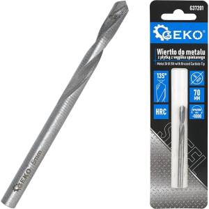 GEKO Свредло за метал с пластина от спечен карбид 5x70mm 82035 (G37201)