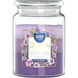 BISPOL Ароматна свещ Bispol Aura - Лавандулово спокойствие, 500 g (/snd99t-385)