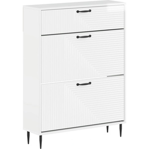 vidaXL Шкаф за обувки HAARLEM 78 x 24 x 103 см Инженерна дървесина (896879)